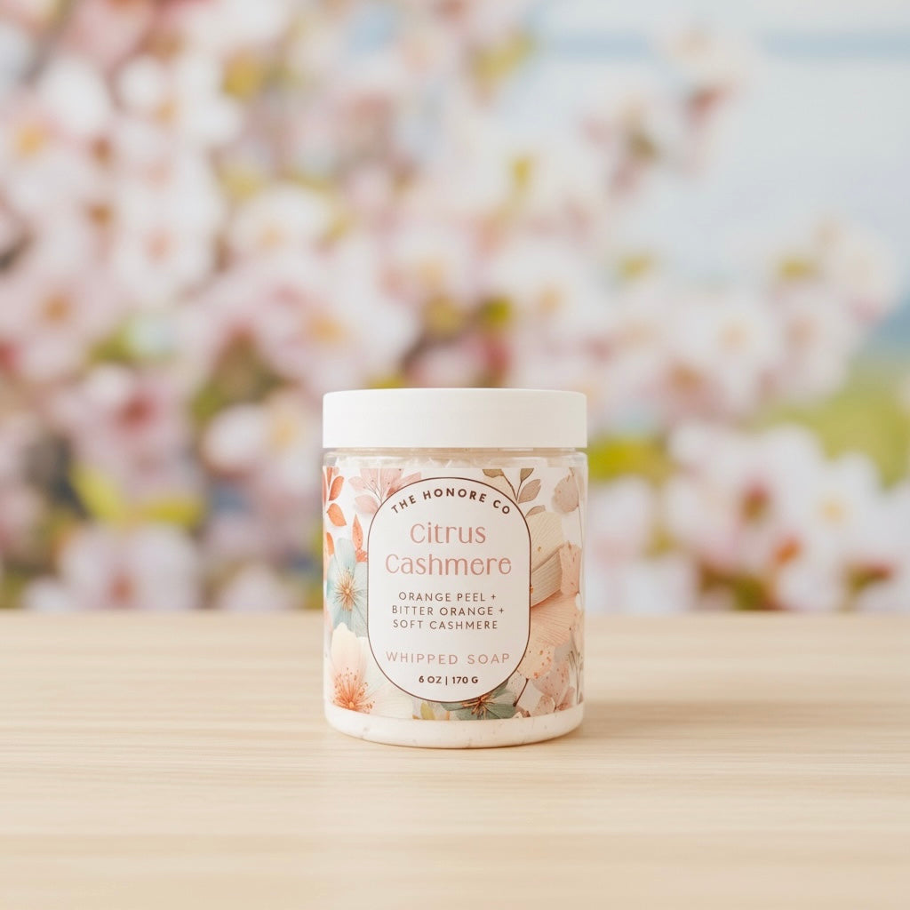 Citrus Cashmere Whipped Body Soap
